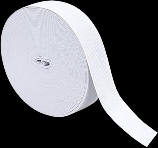 White Elastic for Tailoring & Craft - Available in Multiple Sizes pack of 1 Meters
