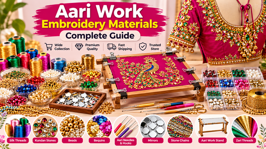 Aari Work Embroidery Materials Online in India – Complete Guide to Aari Work Supplies | Kavitha Enterprises
