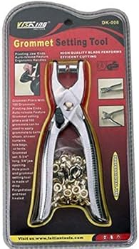 Grommet setting tool for belts,shoes,shower curtains ,tote bags,tents (pack of 1 set )