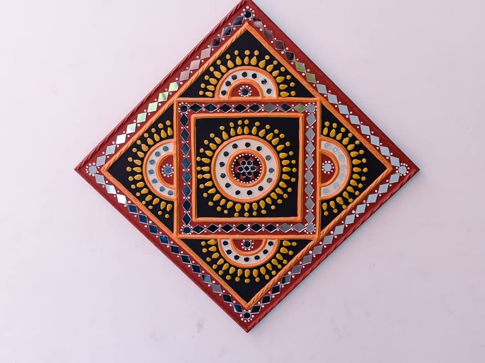 Fancy design Shape Mirror for Embroidery Works, Lippan art work Qty(50 Gram/ 150 pcs) Art and Craft,Decorative Material