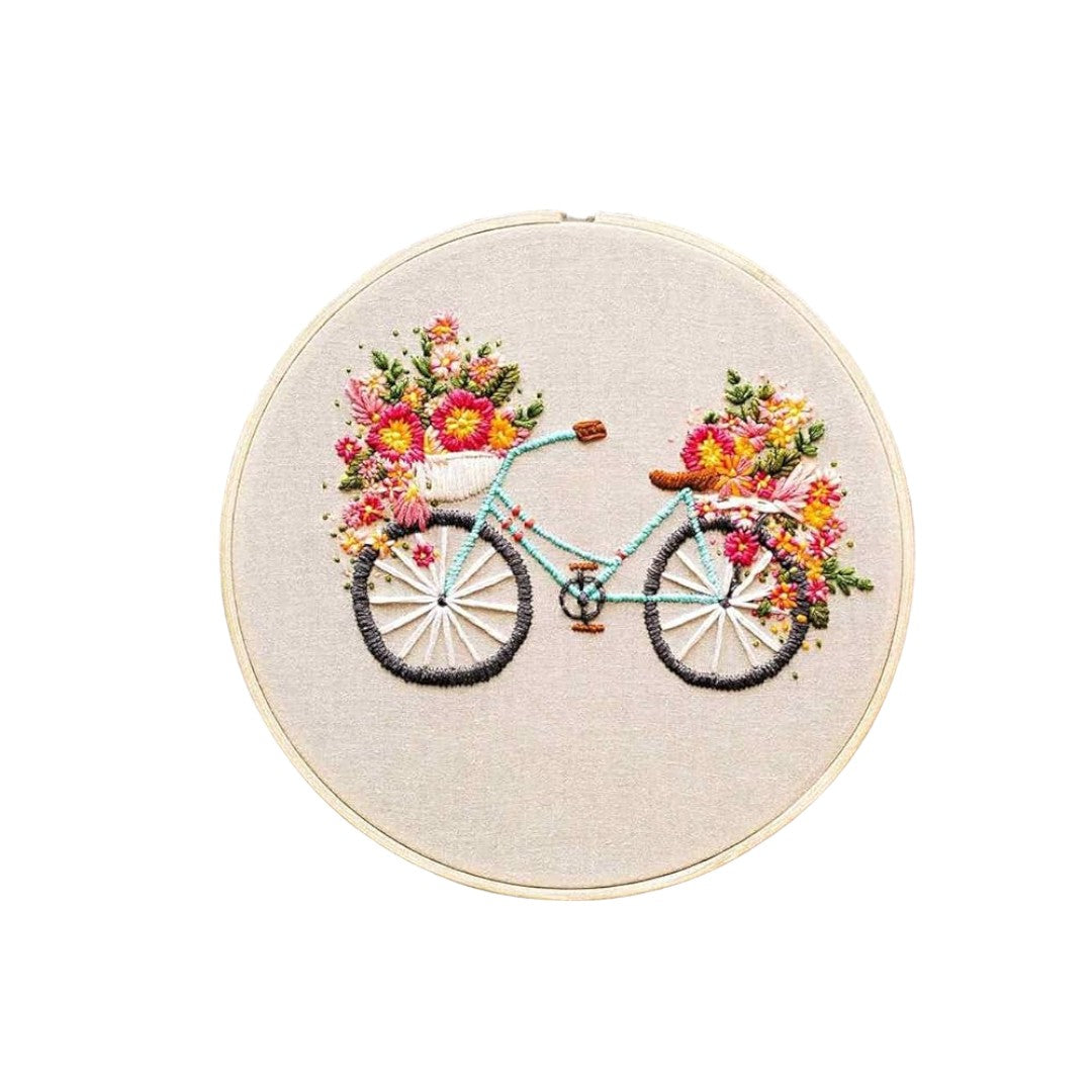 pink Colour Rangoli Cotton Embroidery Threads - Pack of 4 Skeins (1.2g Each) - 100% Mercerised Cotton shade no 9017