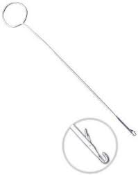 Loop TuLoop Turner for Sewing | Stainless Steel Hooked Needle with Latch | Tailoring Item | 10.5" -1 Piecerner