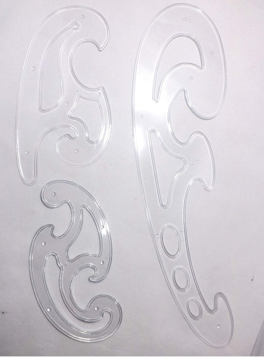 LNT french curve scale (set of 3)