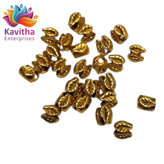 6MM, Anitque Metal Gold Beads, For Jewelry ,Bracelet ,Necklace , Saree Tassels Making Sold By 40 Gram (Approx 28 Beads )