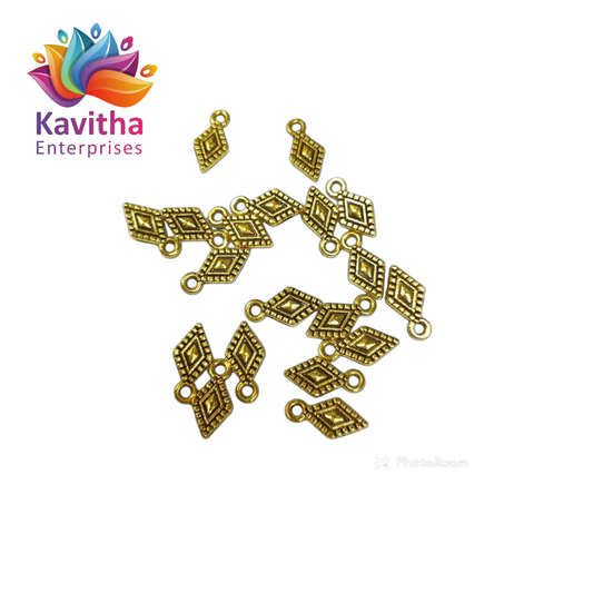 Anitque Metal Gold Beads, For Jewelry ,Bracelet ,Necklace , Saree Tassels Making Sold By 40 Gram (Approx 88 Beads )