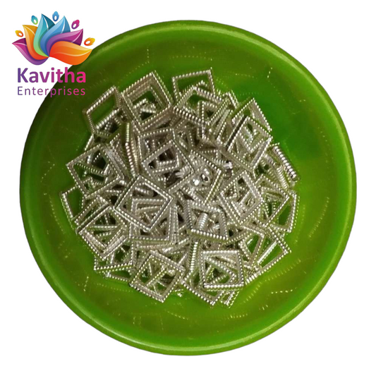 CCB Plastic Beads Silver Color For Saree Tassels / kuchu , Jewelry ,craft ( 25 grm )SB16