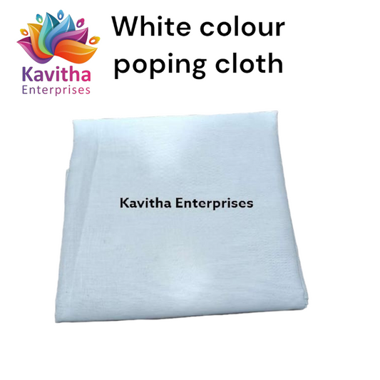 White Colour Poplin Cloth For Embroidery and Craftwork