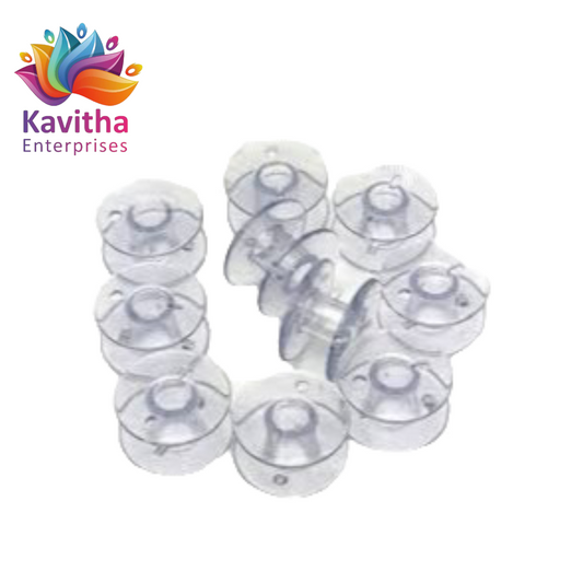 Plastic Bobbins for Automatic Sewing Machines Plastic Bobbins ( Pack of 10 Pices )