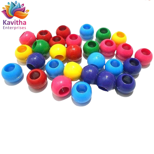 Plastic Round Beads Big Hole