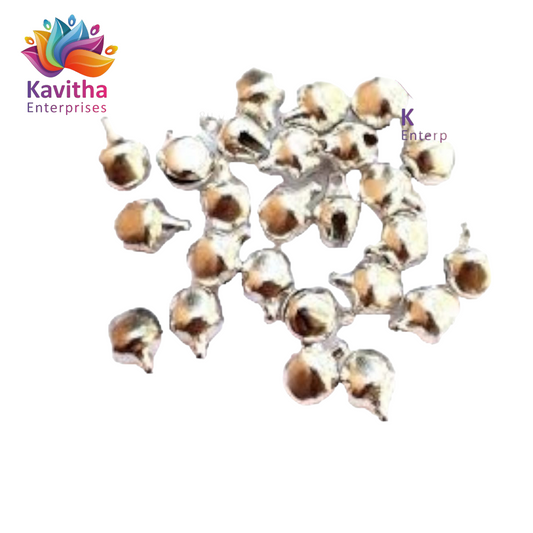 Jewellery Making Silk Thread Jingle Bells Beads, 8Mm, (Pack of10 Gram)