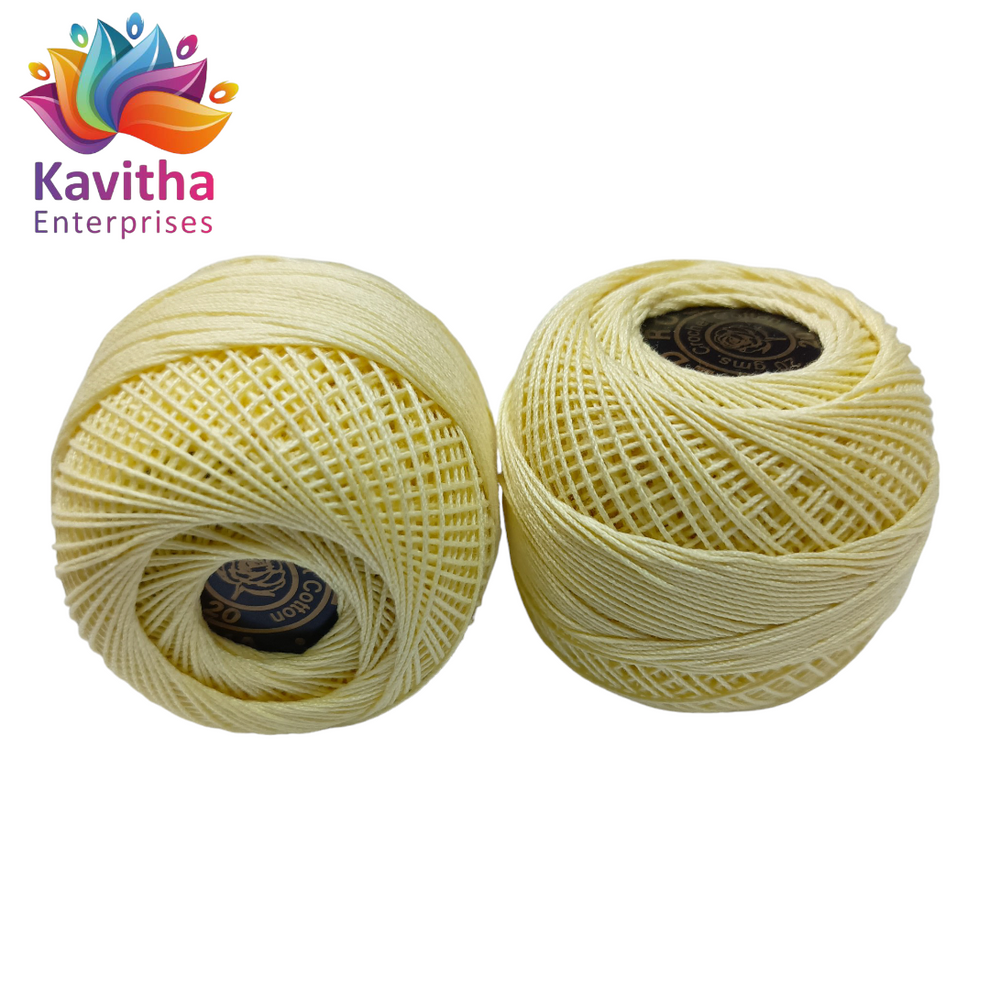 **Red Rose Tatting Crochet Threads - Cream (1 Ball, 20g)** – kavitha ...