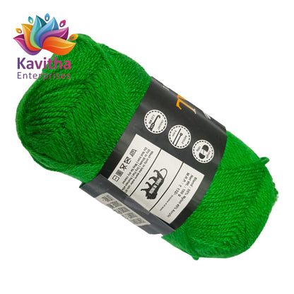 Oswal Micro Dark Green Wool Yarn – 100gms Buscite Colour