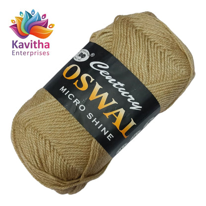 Oswal Micro Shine Wool Yarn – 100gms Buscite Colour