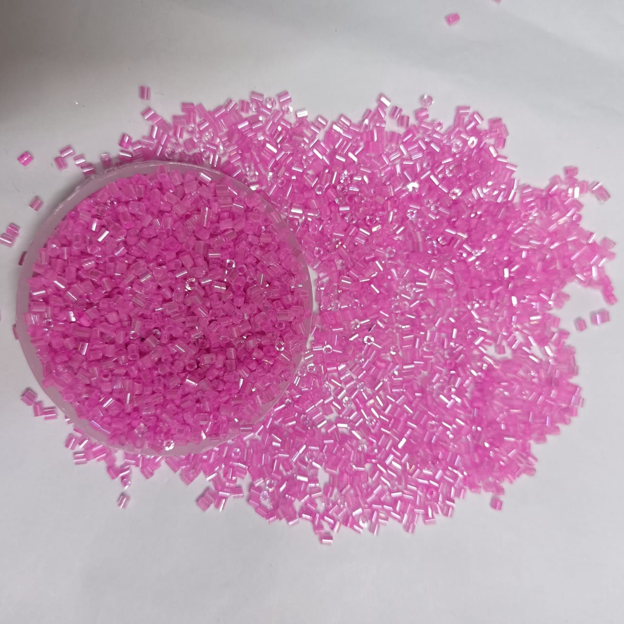 12/0 size Cut Glass Beads for Jewelry Making, Beading, and Embroidery – Assorted Colors pack of 50 gram