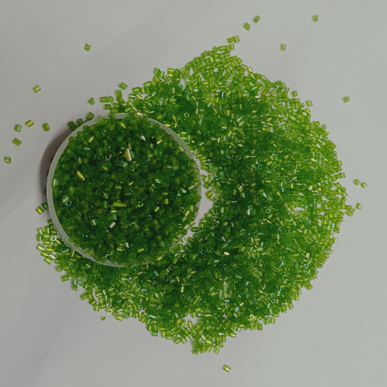 12/0 size Cut Glass Beads for Jewelry Making, Beading, and Embroidery – Assorted Colors pack of 50 gram