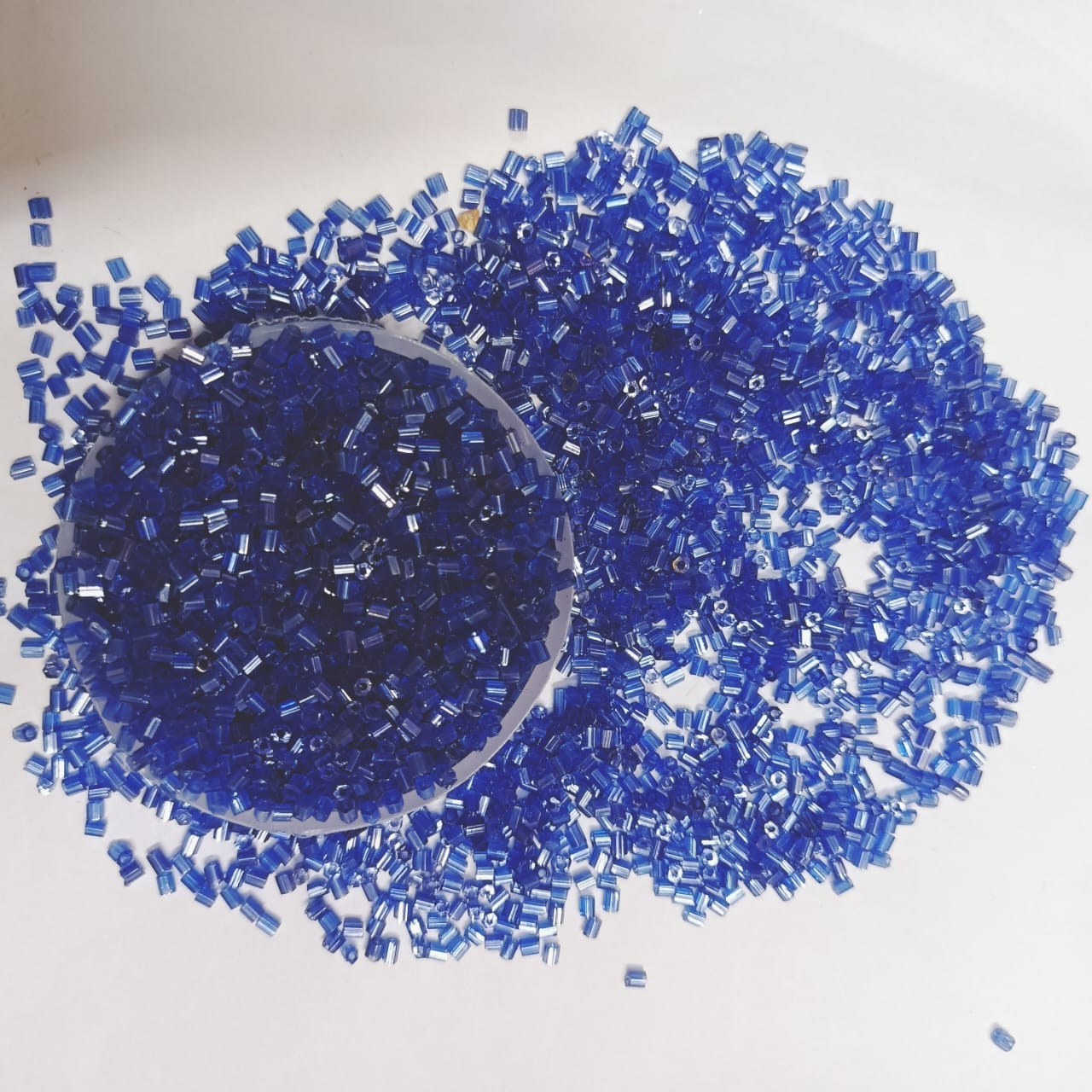 12/0 size Cut Glass Beads for Jewelry Making, Beading, and Embroidery – Assorted Colors pack of 50 gram