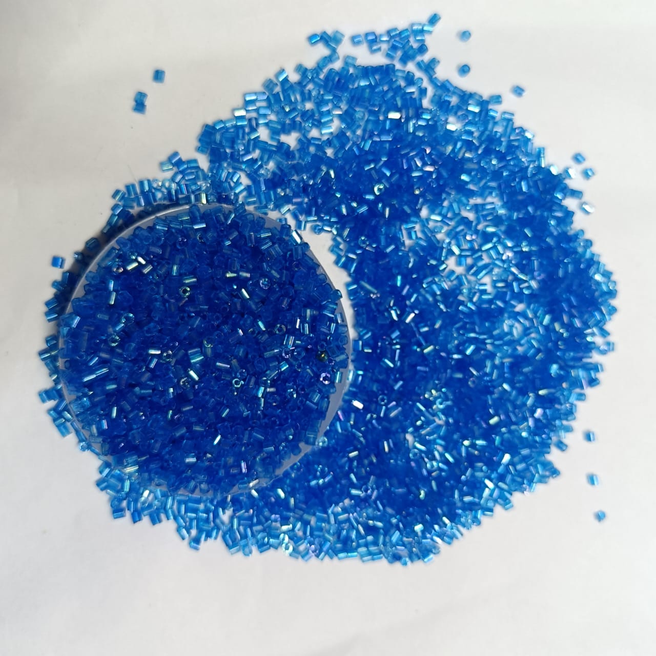 12/0 size Cut Glass Beads for Jewelry Making, Beading, and Embroidery – Assorted Colors pack of 50 gram