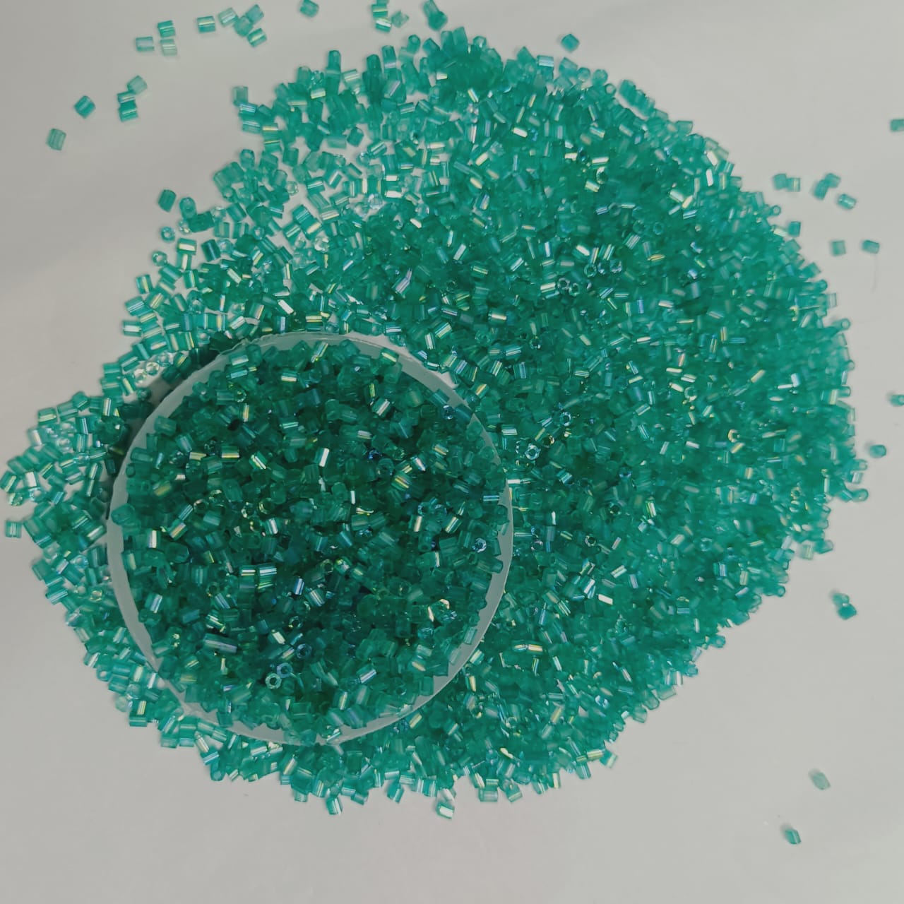 12/0 size Cut Glass Beads for Jewelry Making, Beading, and Embroidery – Assorted Colors pack of 50 gram