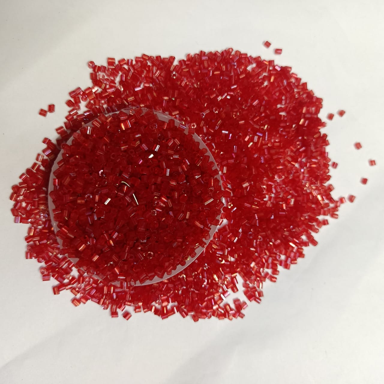 12/0 size Cut Glass Beads for Jewelry Making, Beading, and Embroidery – Assorted Colors pack of 50 gram