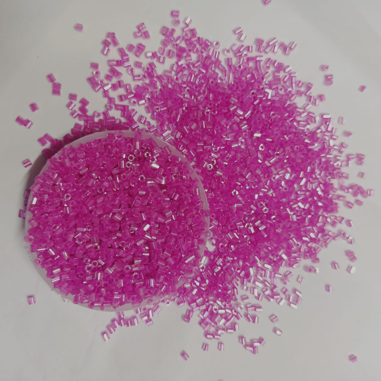 12/0 size Cut Glass Beads for Jewelry Making, Beading, and Embroidery – Assorted Colors pack of 50 gram