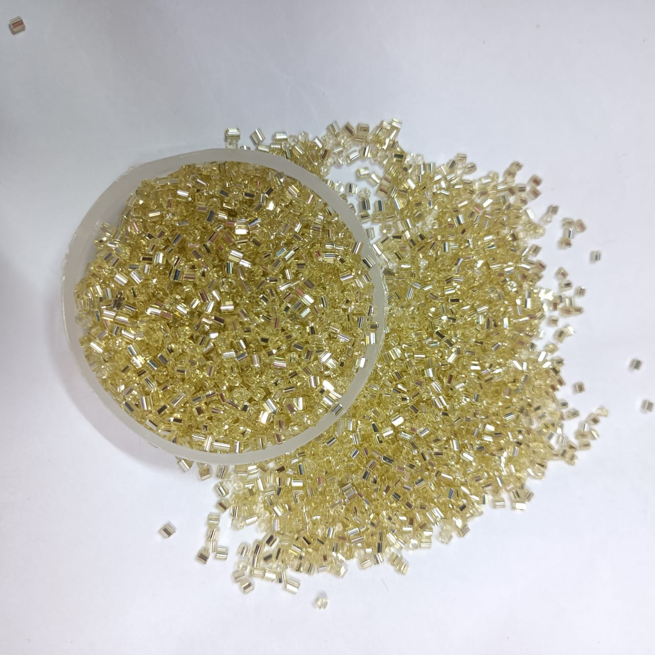 12/0 size Cut Glass Beads for Jewelry Making, Beading, and Embroidery – Assorted Colors pack of 50 gram