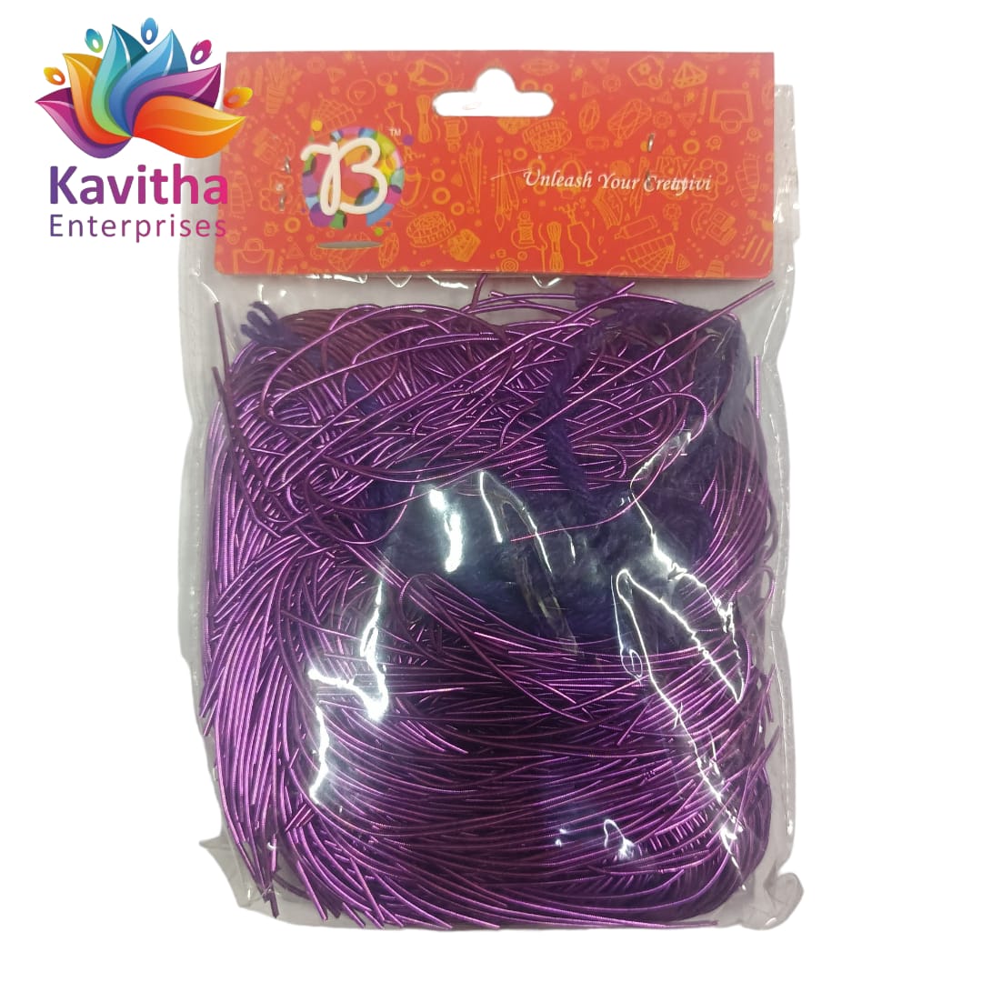 Flexible Smooth 1mm French Bullion Wires - Emerald Various Colors (Pack of 10 Grams) | Spring Dabka Copper Metallic Thread for Embroidery and Jewellery Making