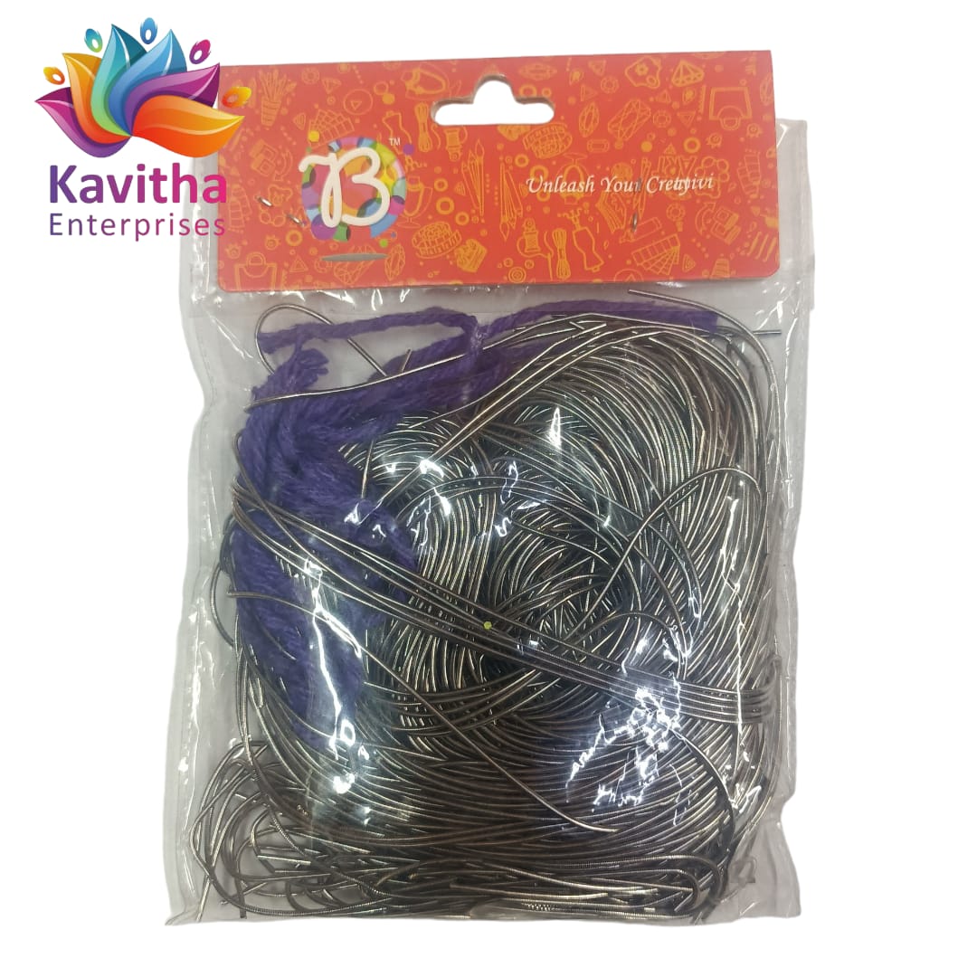 Flexible Smooth 1mm French Bullion Wires - Emerald Various Colors (Pack of 10 Grams) | Spring Dabka Copper Metallic Thread for Embroidery and Jewellery Making