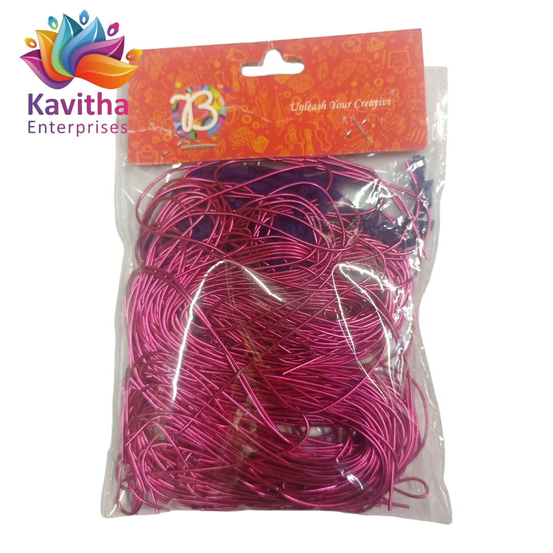 Flexible Smooth 1mm French Bullion Wires - Emerald Various Colors (Pack of 10 Grams) | Spring Dabka Copper Metallic Thread for Embroidery and Jewellery Making