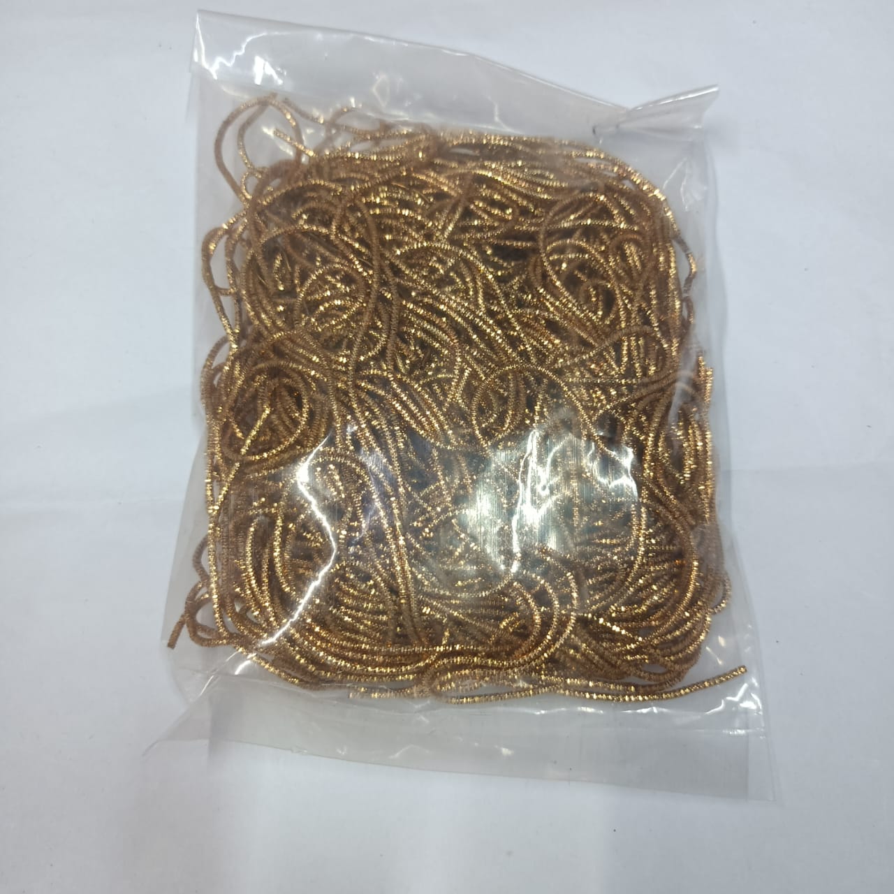 Zardozi Spring Material,Bullion Wire/Nakshi For Jewellery and Embroidery Purpose,1MM,copper and light gold colour