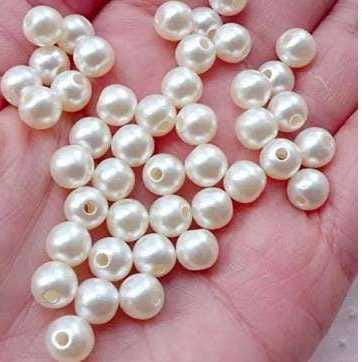 Pearl Beads, White (Pack Of 10 Gram)