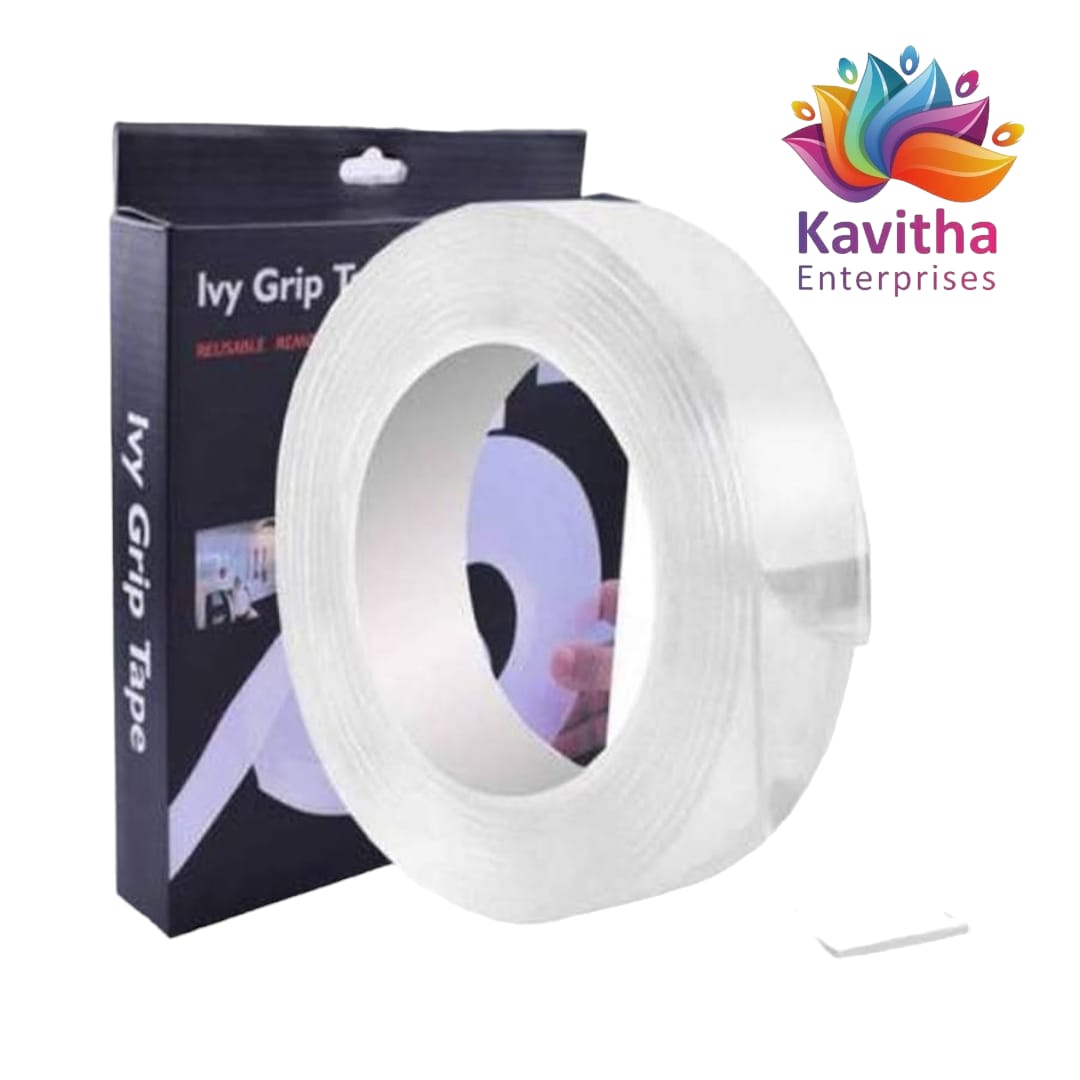 K.E Transparent Adhesive Packing Tape ( 1inch ) Width x 4 Mtrs Length