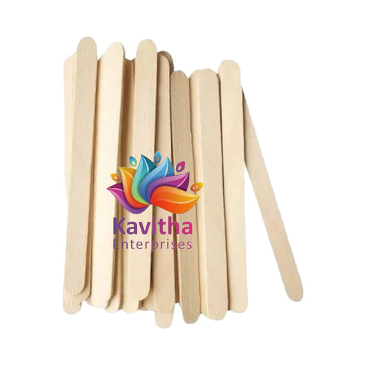 K.E Woodan ice Cream Sticks Unfinished Round Sticks(woodan ice Cream Stick 50pcs) ( art and craft ) use of Project Work ice Cream Wooden Stick