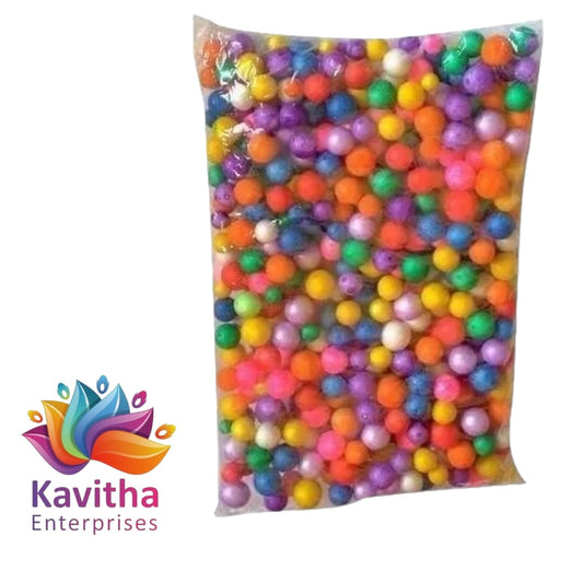 Thermocol Balls - Multi Colour 1 packet