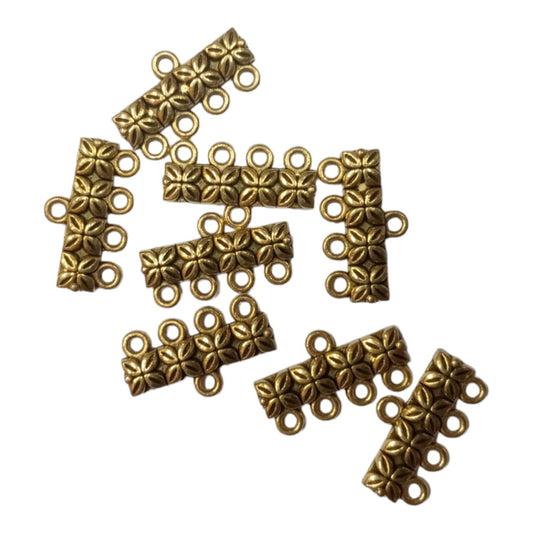 Antique Metal Gold Beads, For Jewelry ,Bracelet ,Necklace , Saree Tassels Making Sold By 40 Gram (Approx 150 Beads )