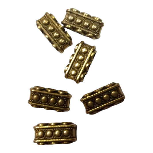 Antique Metal Gold Beads, For Jewelry ,Bracelet ,Necklace , Saree Tassels Making Sold By 40 Gram (Approx 150 Beads )