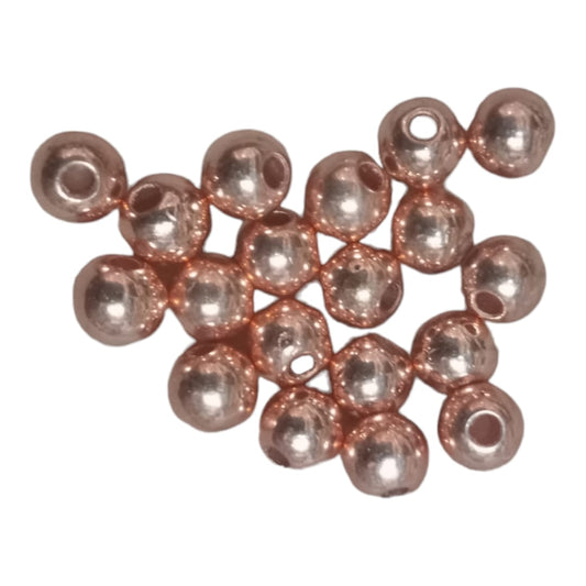 Coper Colour Plastic Beads For Saree Tassels , Saree Kuchu ,Craft ( 50 gram ) CB26