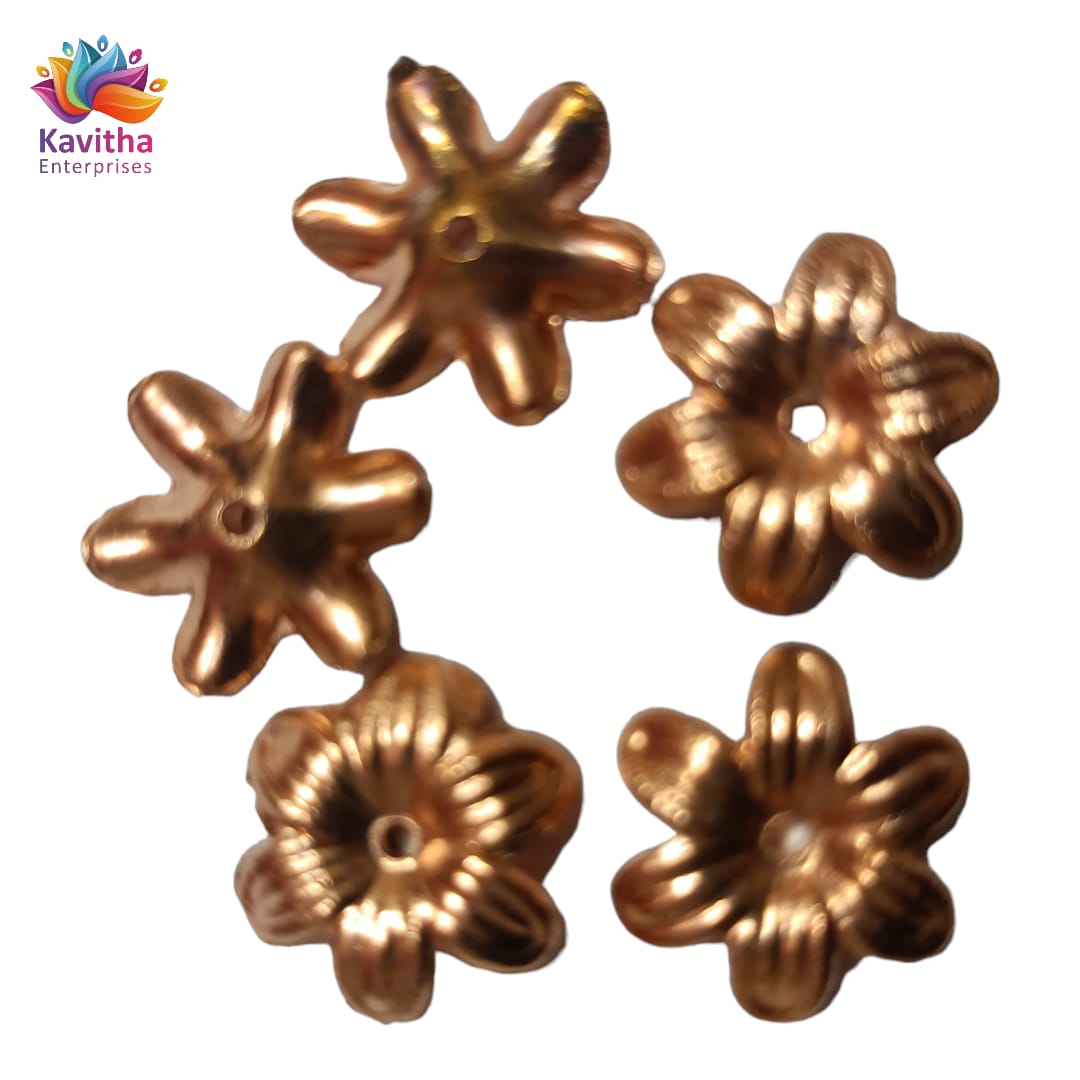 Coper Colour Plastic Beads For Saree Tassels , Saree Kuchu ,Craft ( 50 gram )