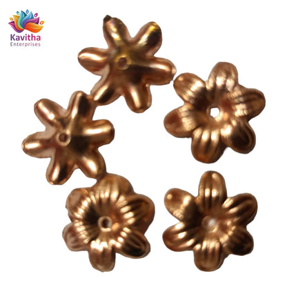 Coper Colour Plastic Beads For Saree Tassels , Saree Kuchu ,Craft ( 50 gram )