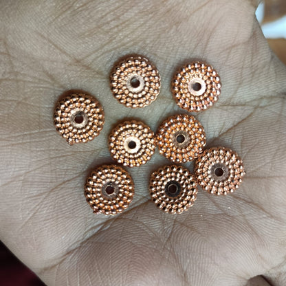 Coper Colour Plastic Beads For Saree Tassels , Saree Kuchu ,Craft ( 50 gram )