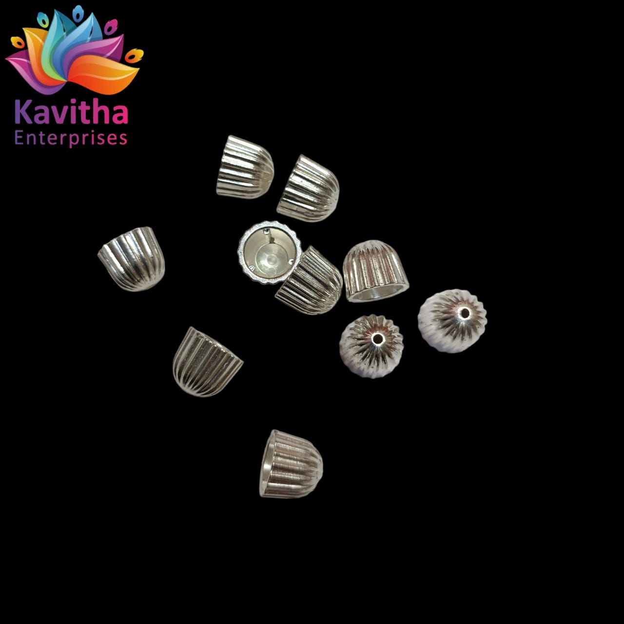 CCB Plastic Beads Silver Color For Saree Tassels / kuchu , Jewelry ,craft ( 25 grm )