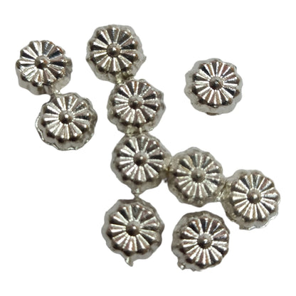 CCB Plastic Beads Silver Color For Saree Tassels / kuchu , Jewelry ,craft ( 25 grm )