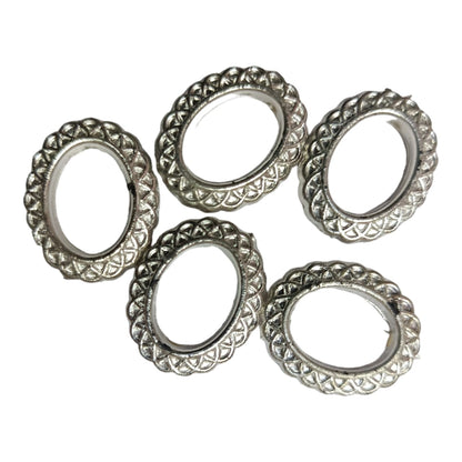 CCB Plastic Beads Silver Color For Saree Tassels / kuchu , Jewelry ,craft ( 25 grm )