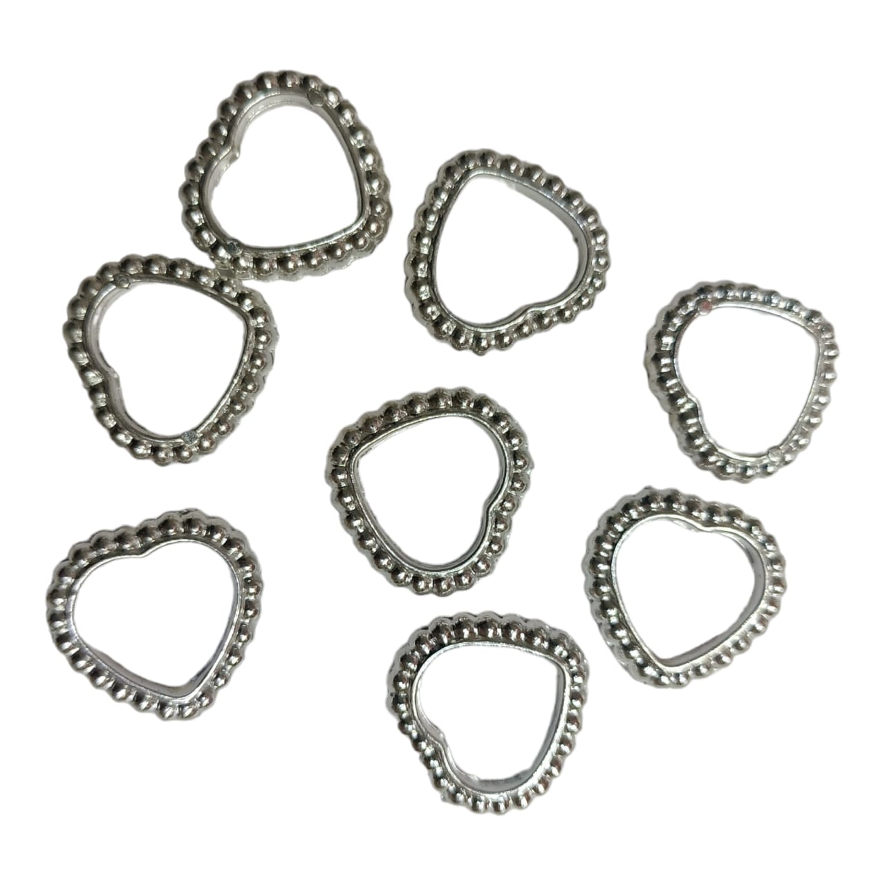 CCB Plastic Beads Silver Color For Saree Tassels / kuchu , Jewelry ,craft ( 25 grm )