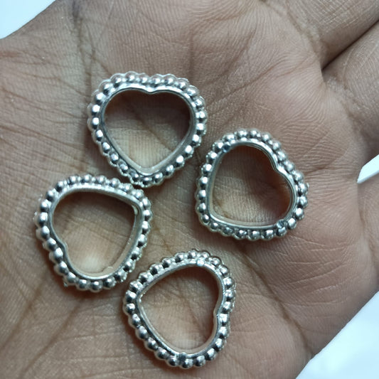 CCB Plastic Beads Silver Color For Saree Tassels / kuchu , Jewelry ,craft ( 25 grm )