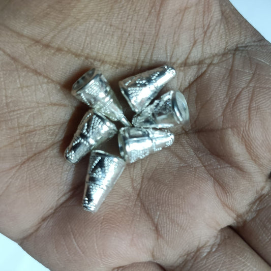 CCB Plastic Beads Silver Color For Saree Tassels / kuchu , Jewelry ,craft ( 25 grm )