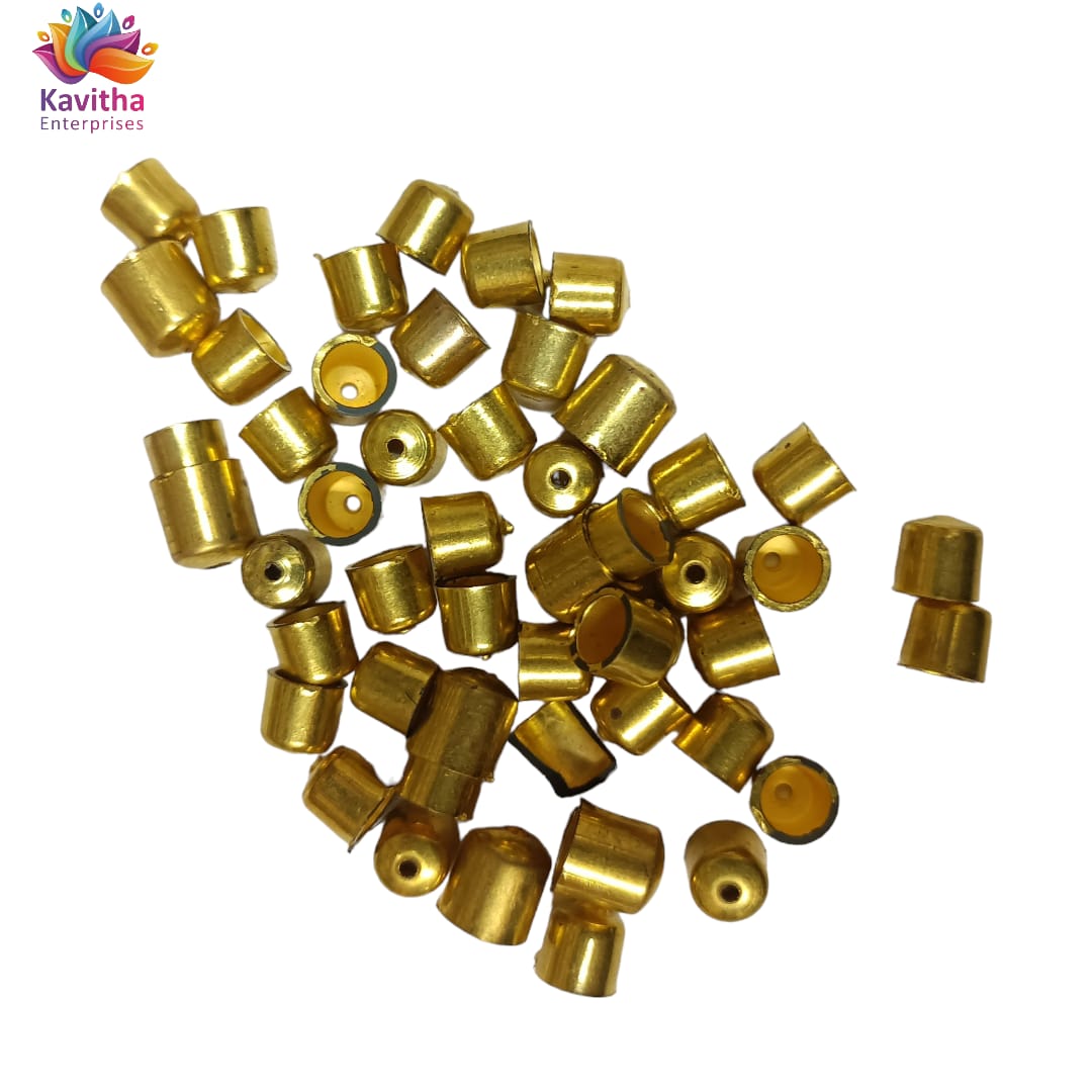 Bright Gold Plastic CCB Beads for Saree Tassels, Jewelry Making, and Embroidery (50g Pack)