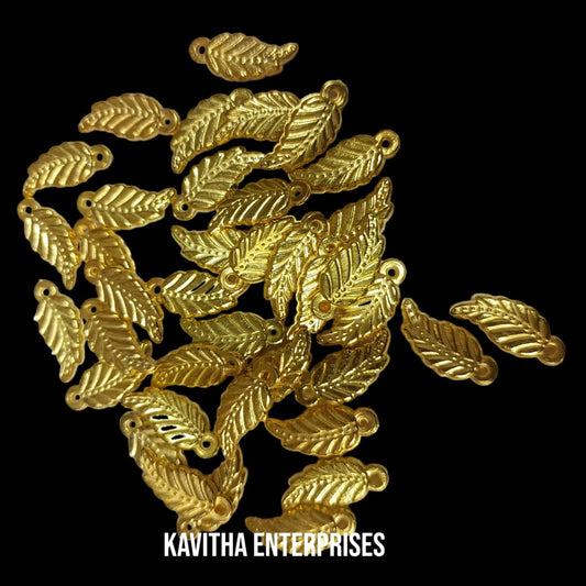 Bright Gold Plastic CCB Beads for Saree Tassels, Jewelry Making, and Embroidery (50g Pack)