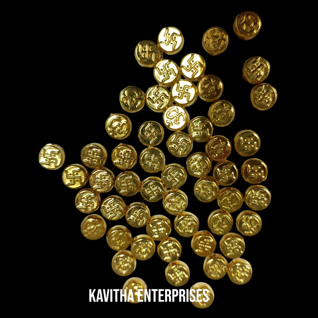 Bright Gold Plastic CCB Beads for Saree Tassels, Jewelry Making, and Embroidery (50g Pack)