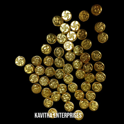 Bright Gold Plastic CCB Beads for Saree Tassels, Jewelry Making, and Embroidery (50g Pack)