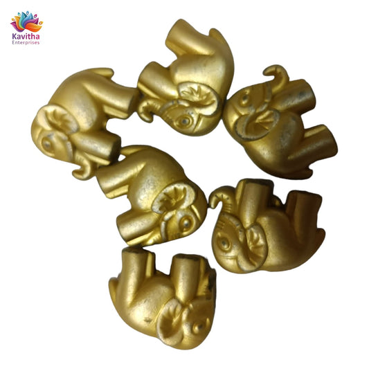 Acrylic Dull Gold Beads for Embroidery, Saree Tassels, and Jewelry Making (Pack of 50 grams)